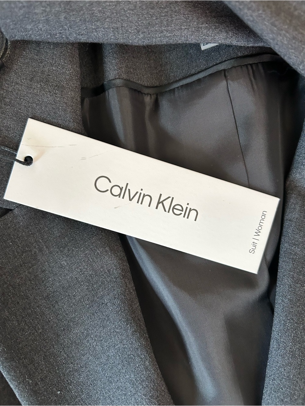 Calvin Klein Two Button Blazer Suit Jacket Womens Plus Size 22W Gray Work Office - Picture 7 of 11